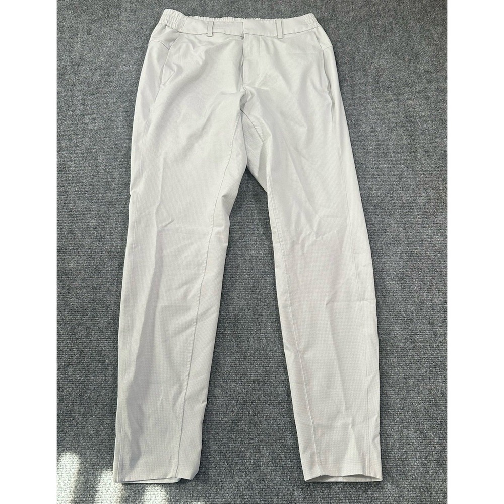 Lululemon Pants Mens 31 Beige Shadow Lite Oxford Tapered Casual Preppy LM5680S
